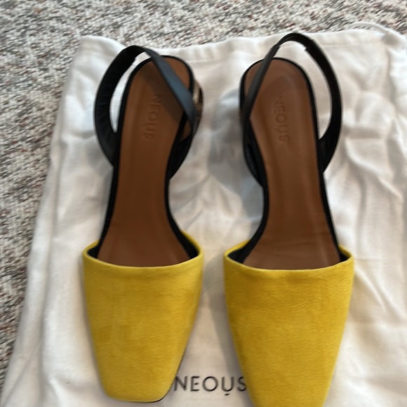 Brand New NEOUS 37 Square Toe Low Heels OP 850 - Picture 2 of 4